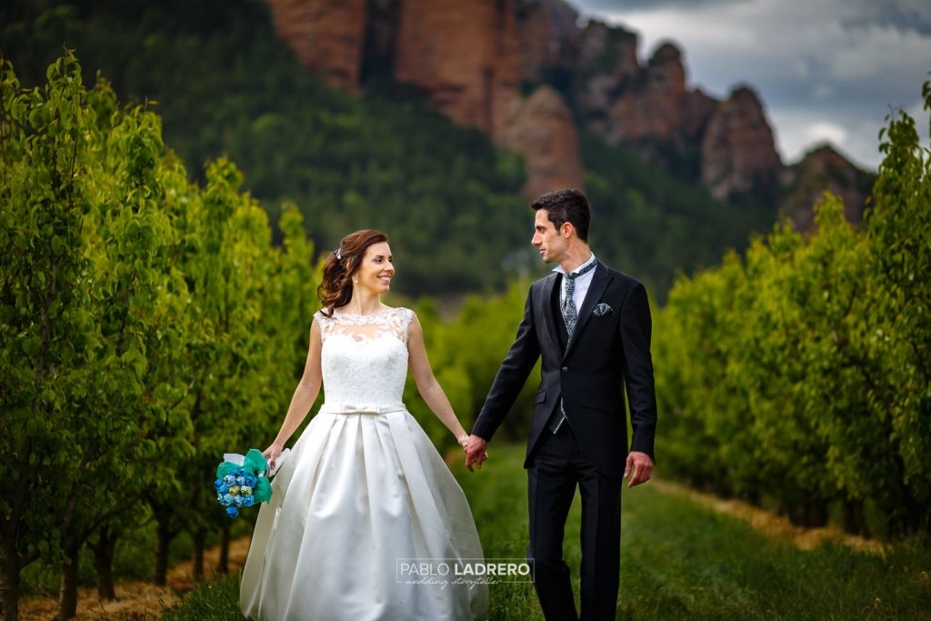 Fotografia de boda retrato en exterior en Logroño Lardero Nalda Islallana Pablo ladrero fotografo