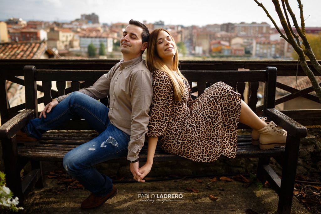 Preboda Miguel e Irene en el jardin botanico de Miranda de Ebro